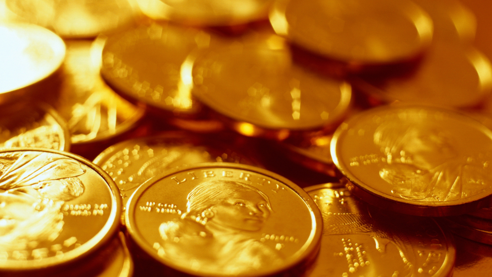 Золотые монеты богатство