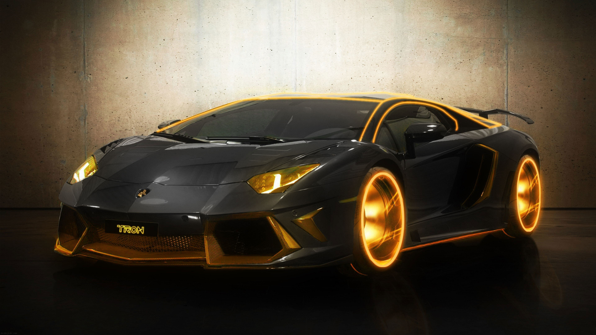 Lamborghini Aventador lp700 4 черные колеса