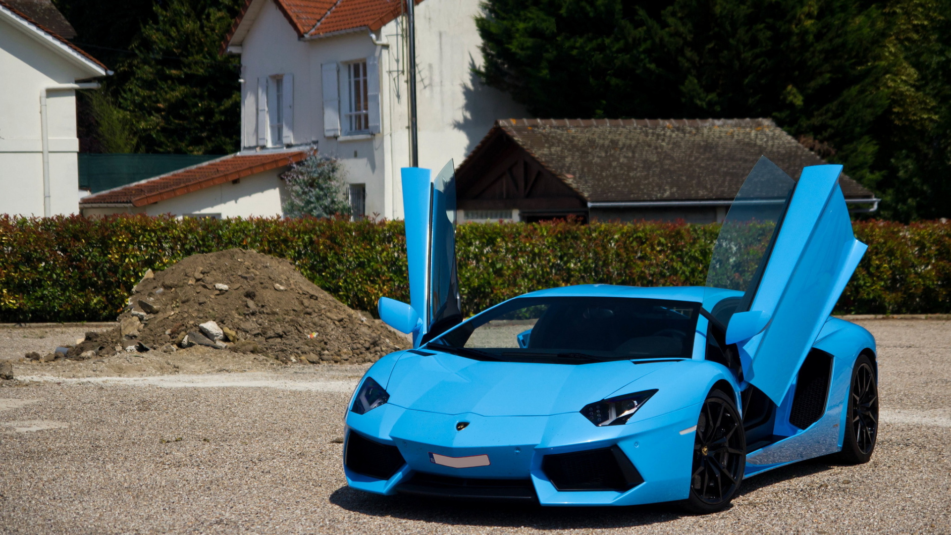 Blue Lamborghini