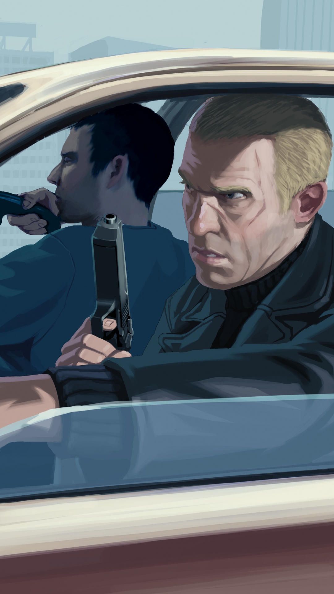 Обои grand theft auto iv, grand theft auto v, Рокстар игры, Нико Беллик,  авто на телефон Android, 1080x1920 картинки и фото бесплатно