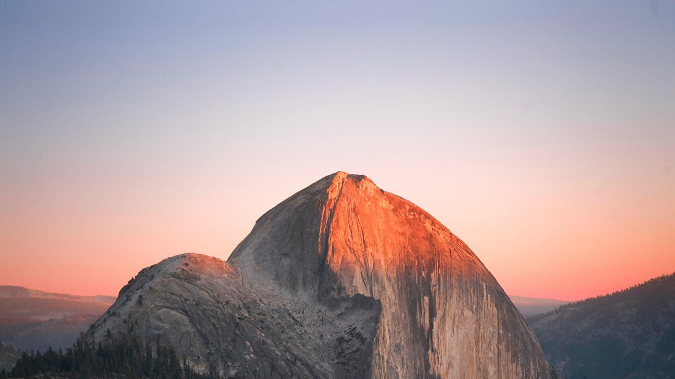 A webcam view of half Dome