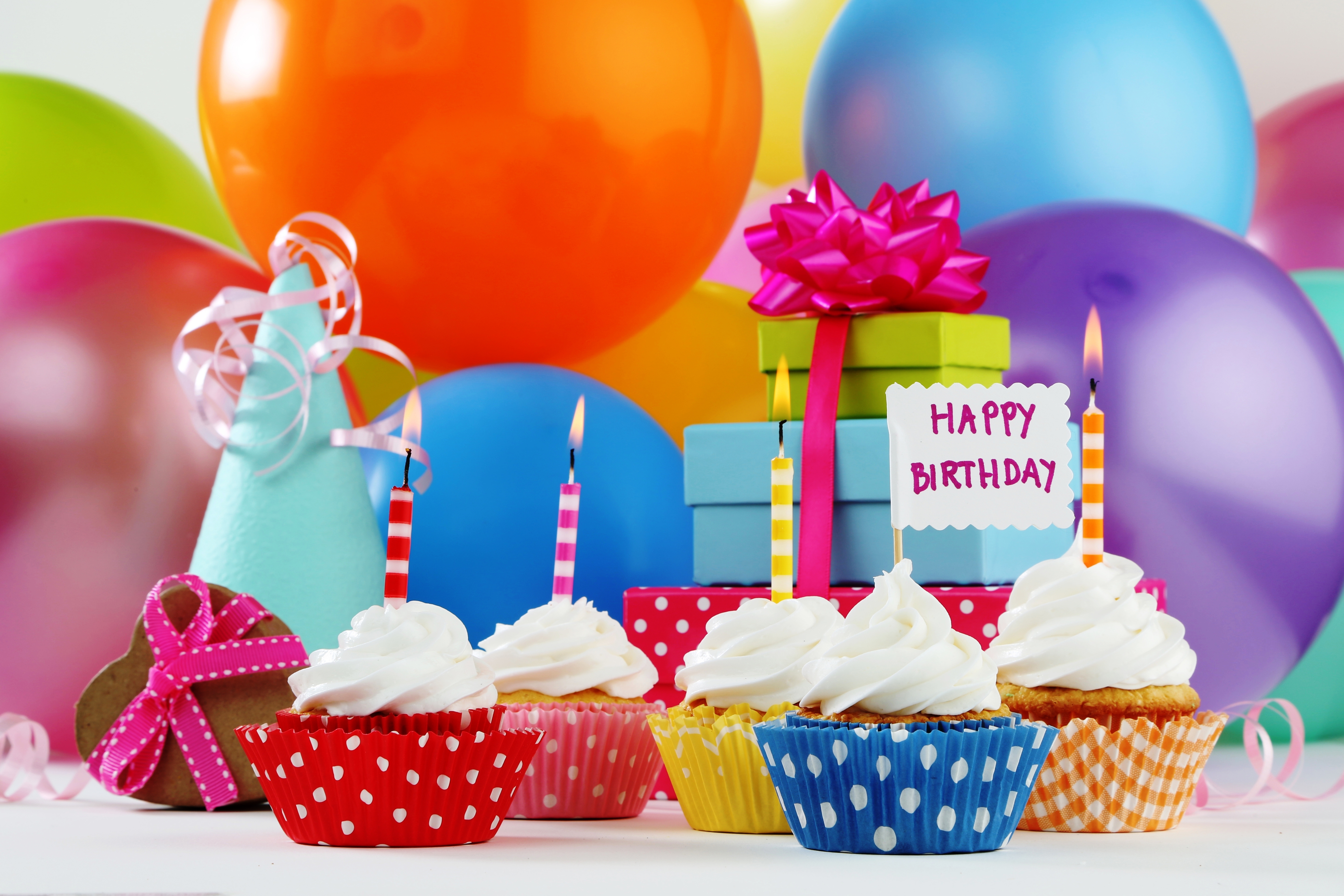 Обои дата рождения, С Днем Рождения, сладость, воздушный шарик, воздушный ш...