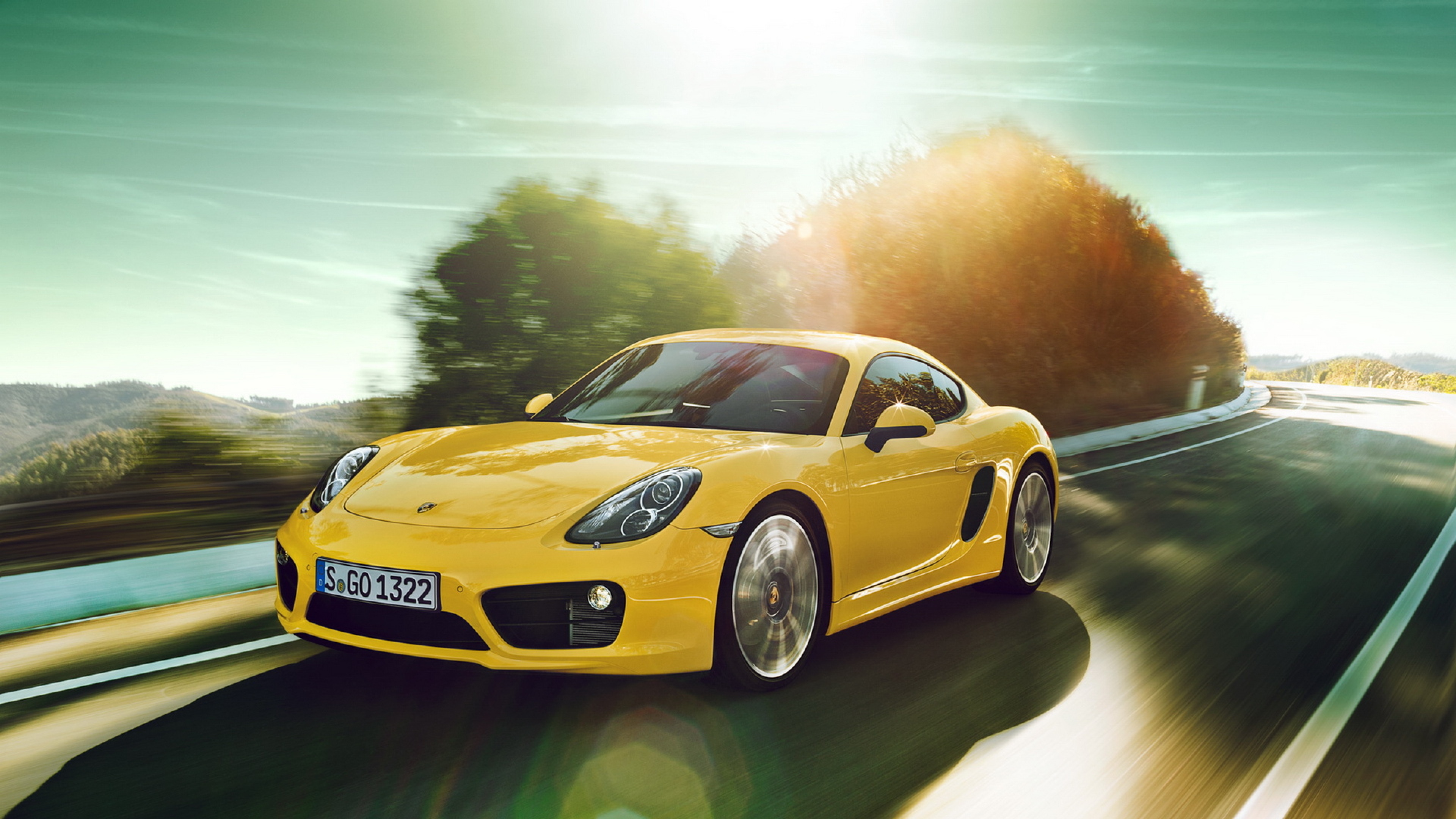 Porsche Cayman ночной город