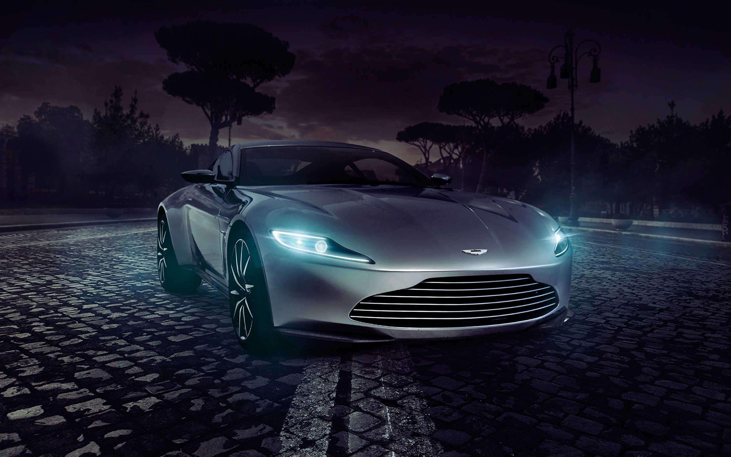 Красивая машина ночью. Aston Martin db10. Aston Martin db10 Tuning.