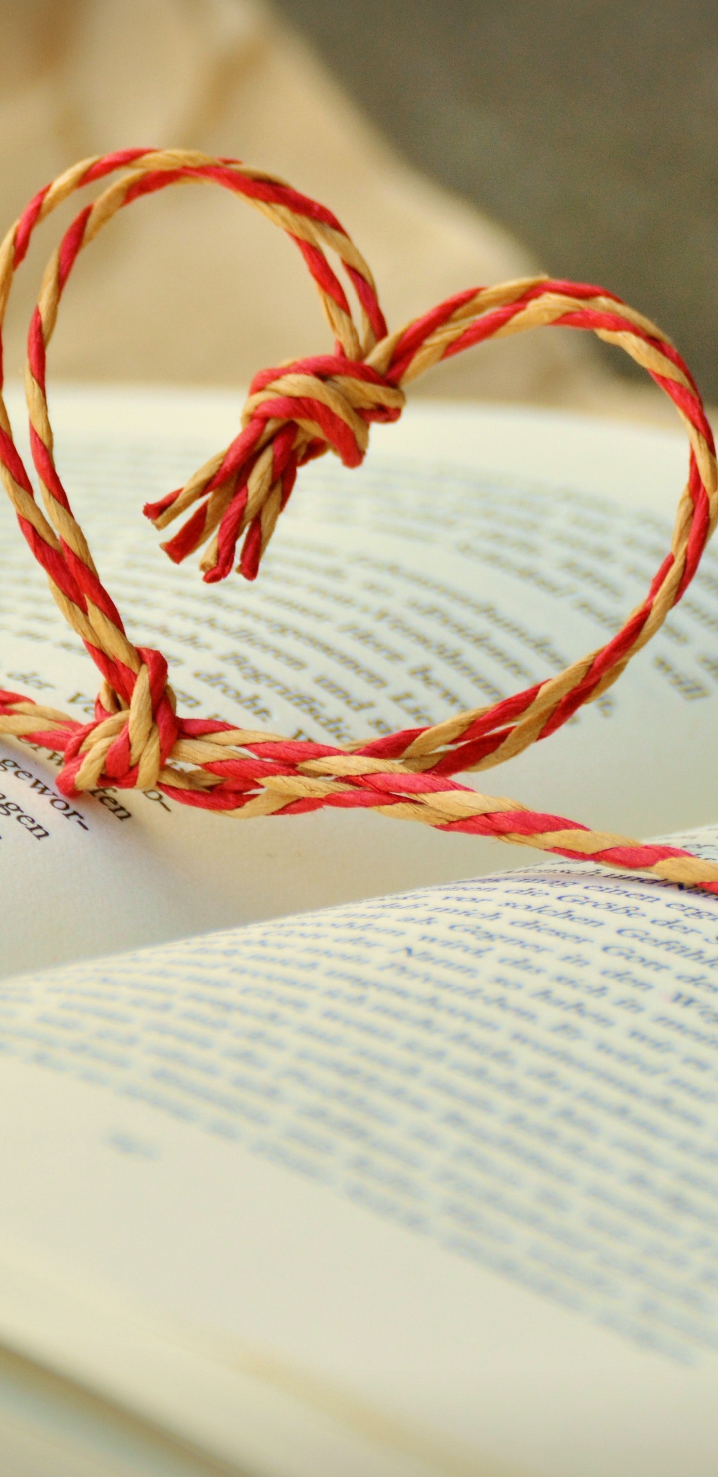 Обои книга, литература, письмо, текст, сердце в разрешении 1440x2960