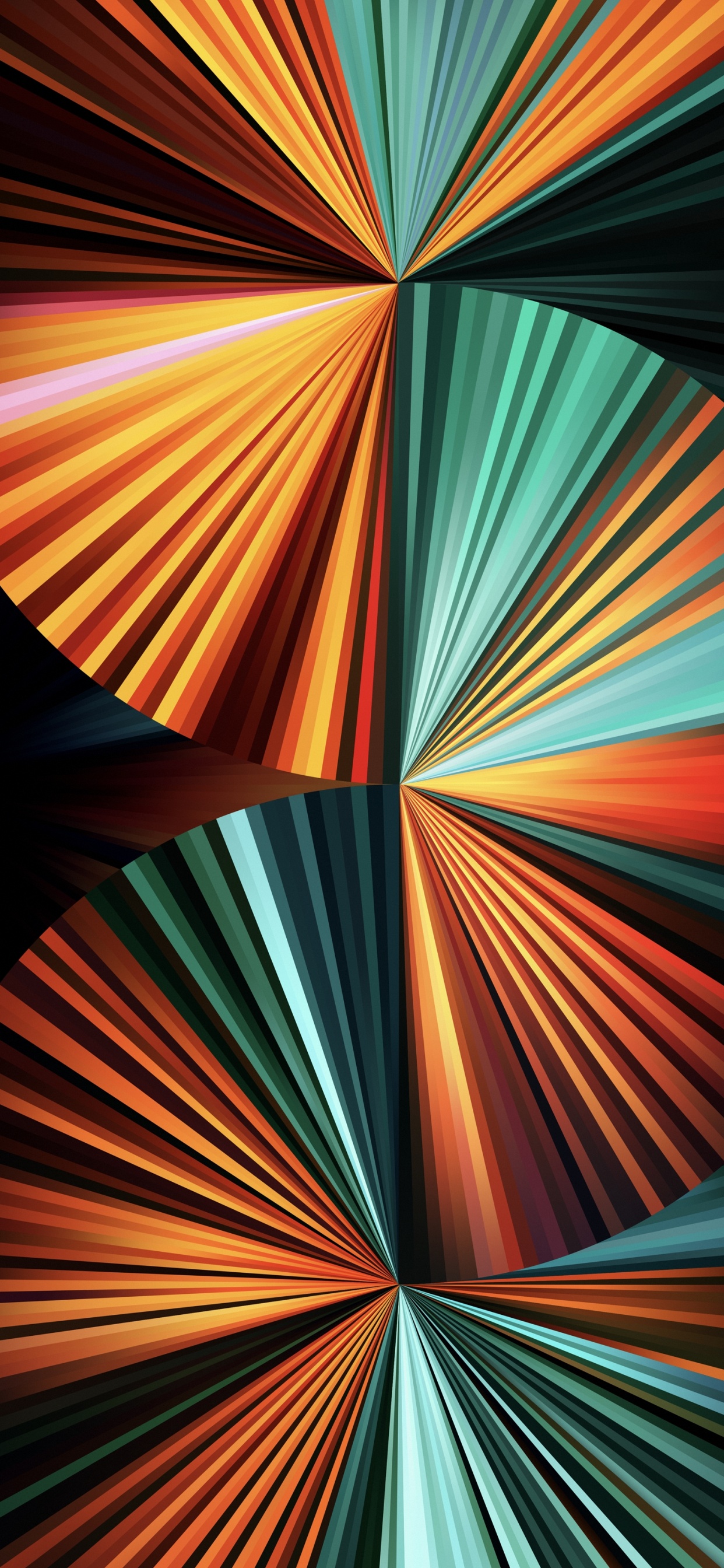 Обои Light green fan wallpaper for iPad Pro 12.9″ в разрешении 1242x2688