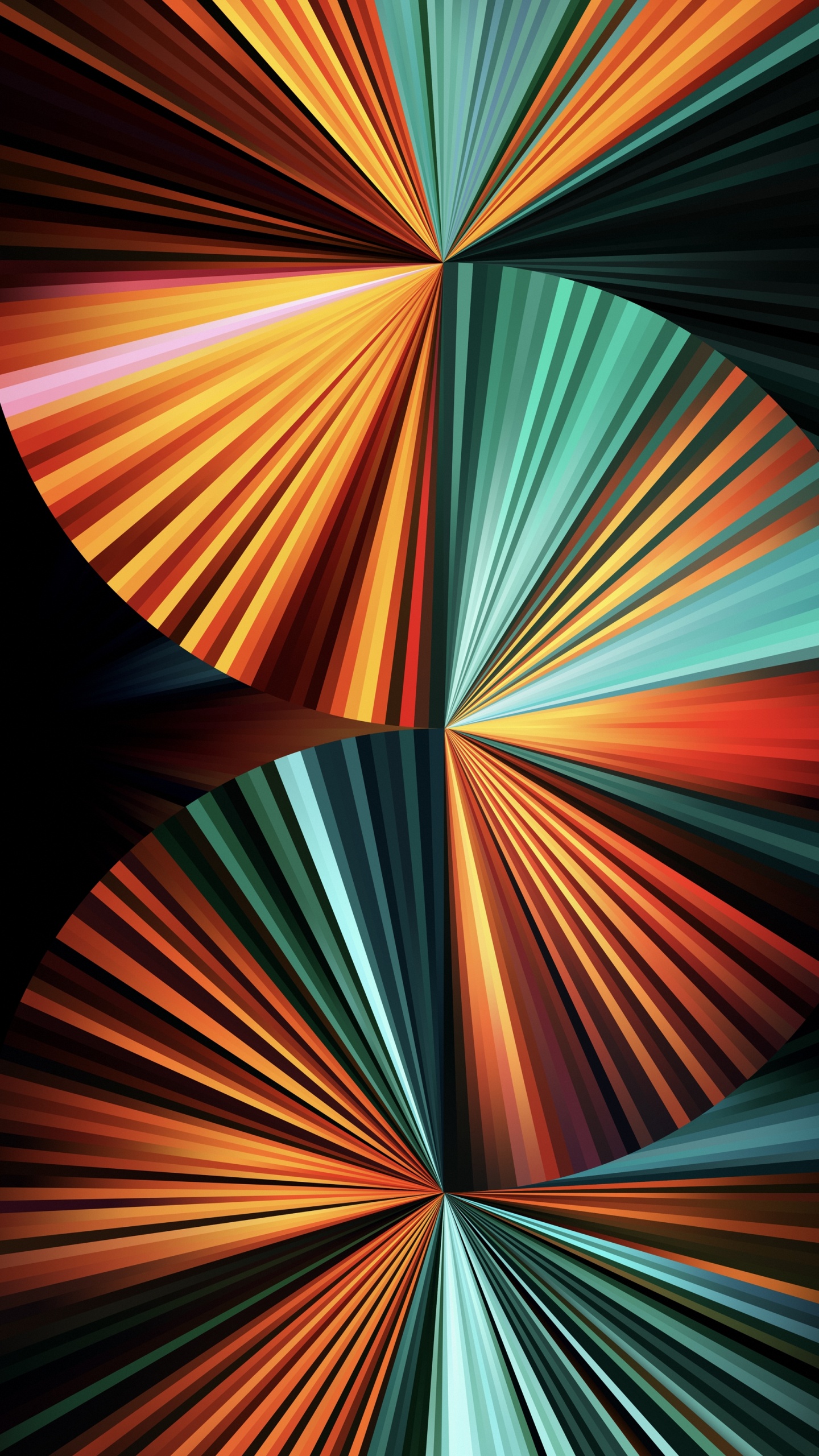 Обои Light green fan wallpaper for iPad Pro 12.9″ в разрешении 1440x2560