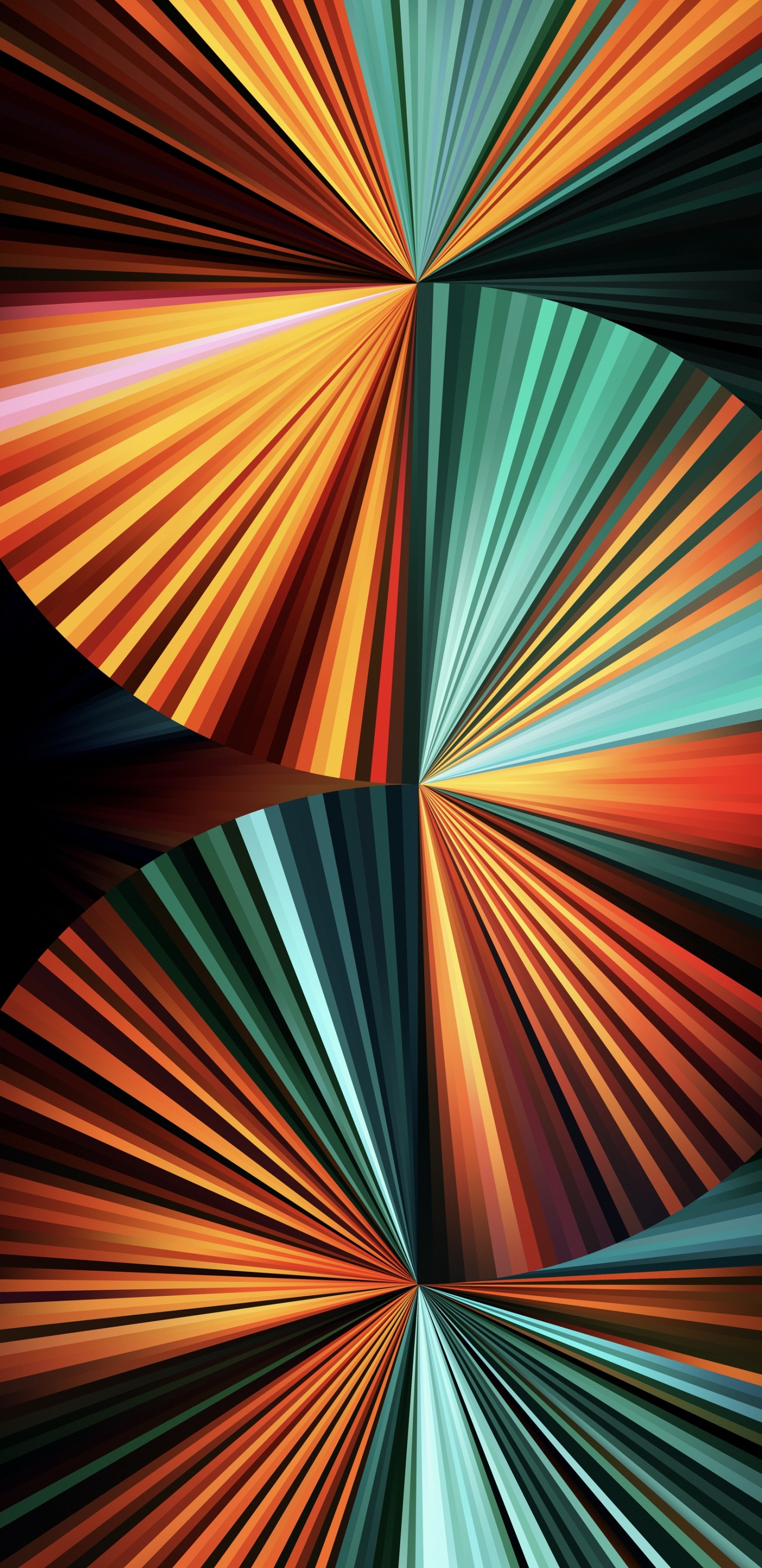 Обои Light green fan wallpaper for iPad Pro 12.9″ в разрешении 1440x2960