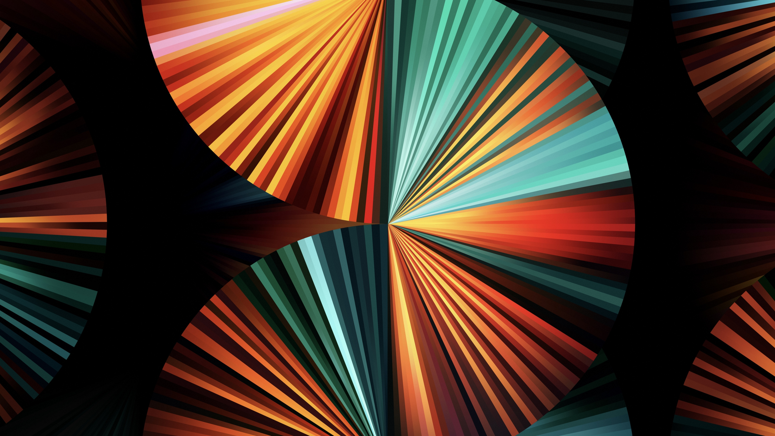 Обои Light green fan wallpaper for iPad Pro 12.9″ в разрешении 2560x1440