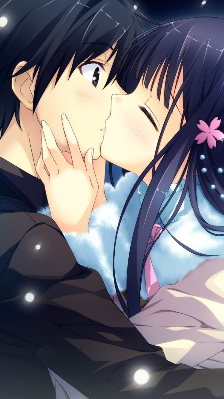 Обои аниме, длинные волосы, иллюстрация, видеоигра, арт в разрешении 750x1334