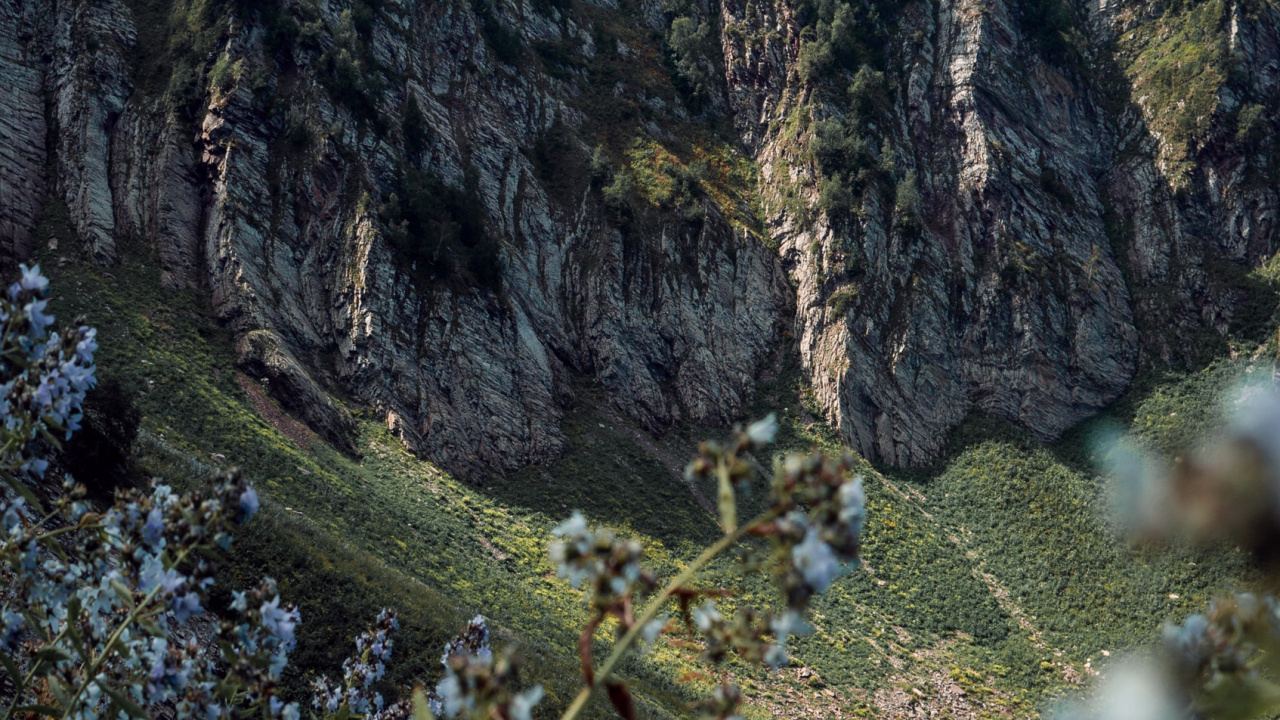 Обои горный рельеф, геология, гора, местность, обнажение в разрешении 1280x720