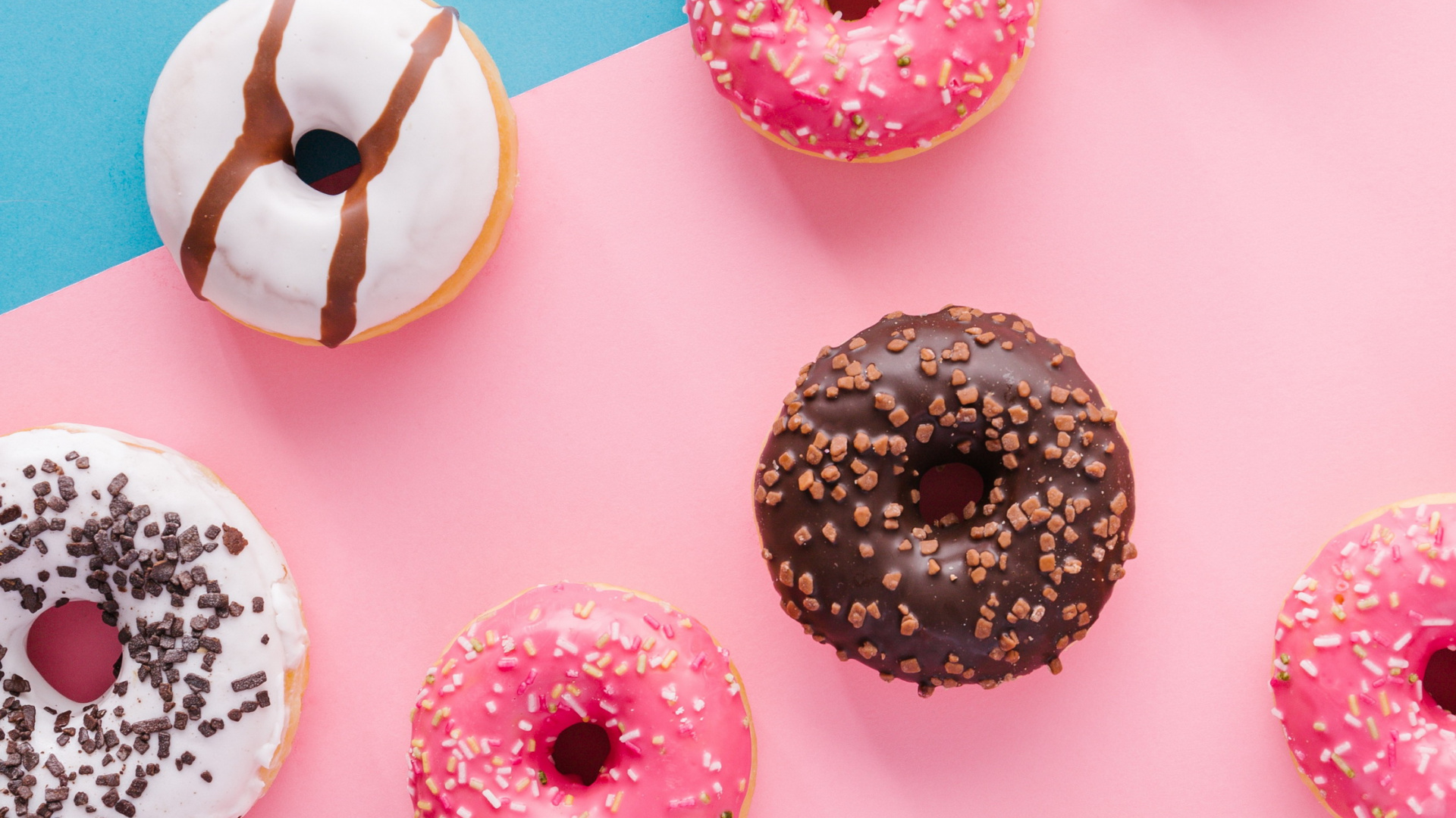 Обои пончик, цветной, ткань, пурпур, игрушка в разрешении 1920x1080