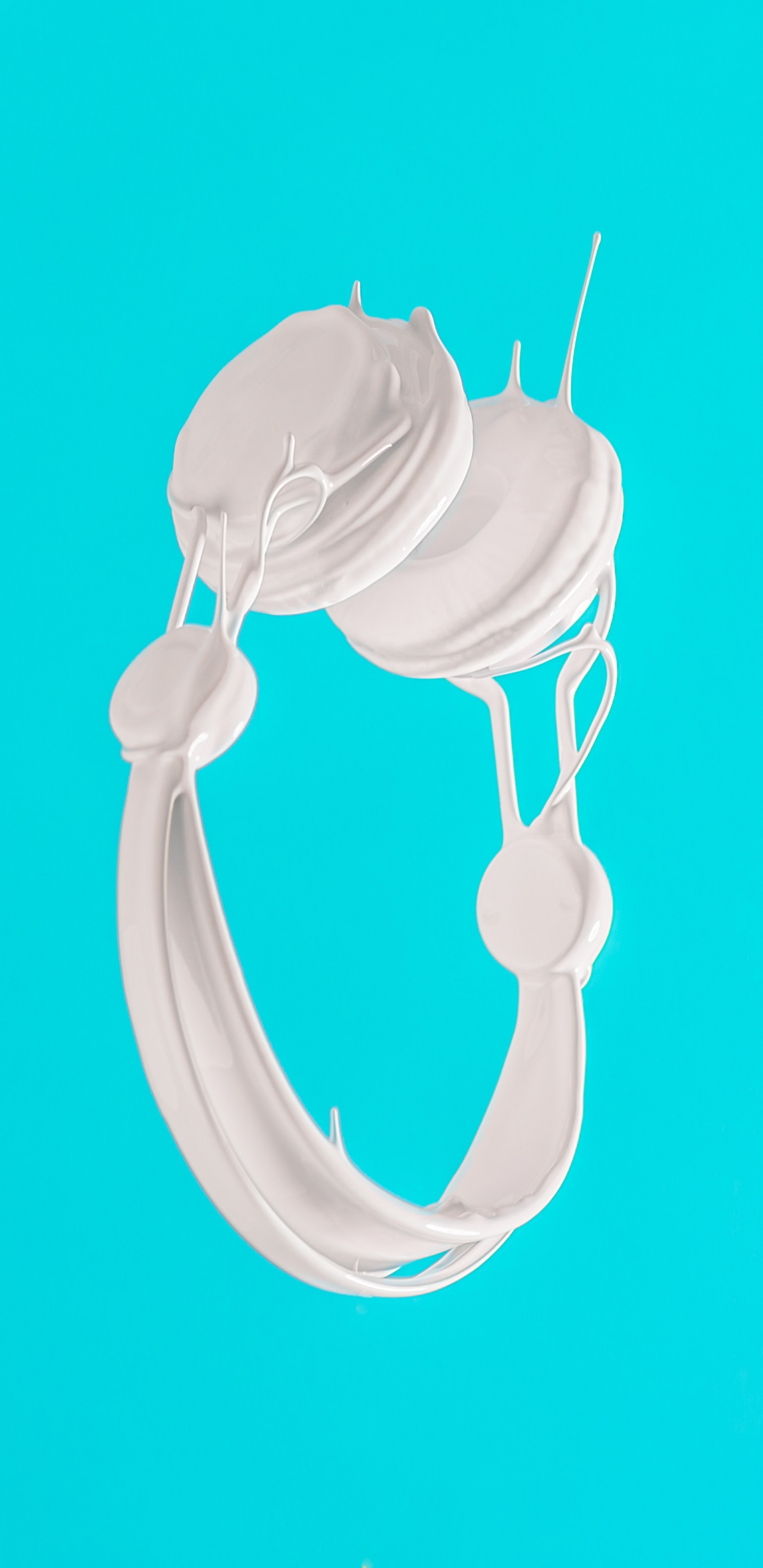 Обои наушники, beats electronics, Аква, синий, бирюза в разрешении 1440x2960