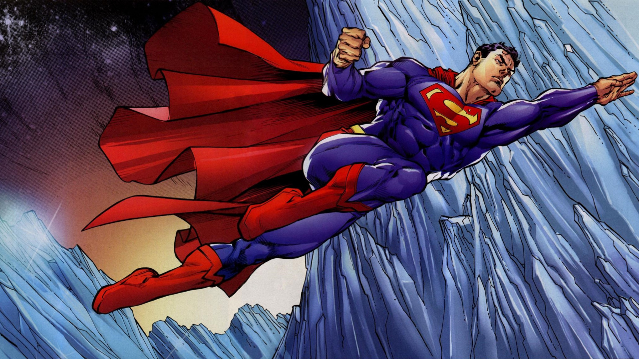 Обои Супермен, супергерой, мультфильм, фикция, Кларк Кент в разрешении 1280x720