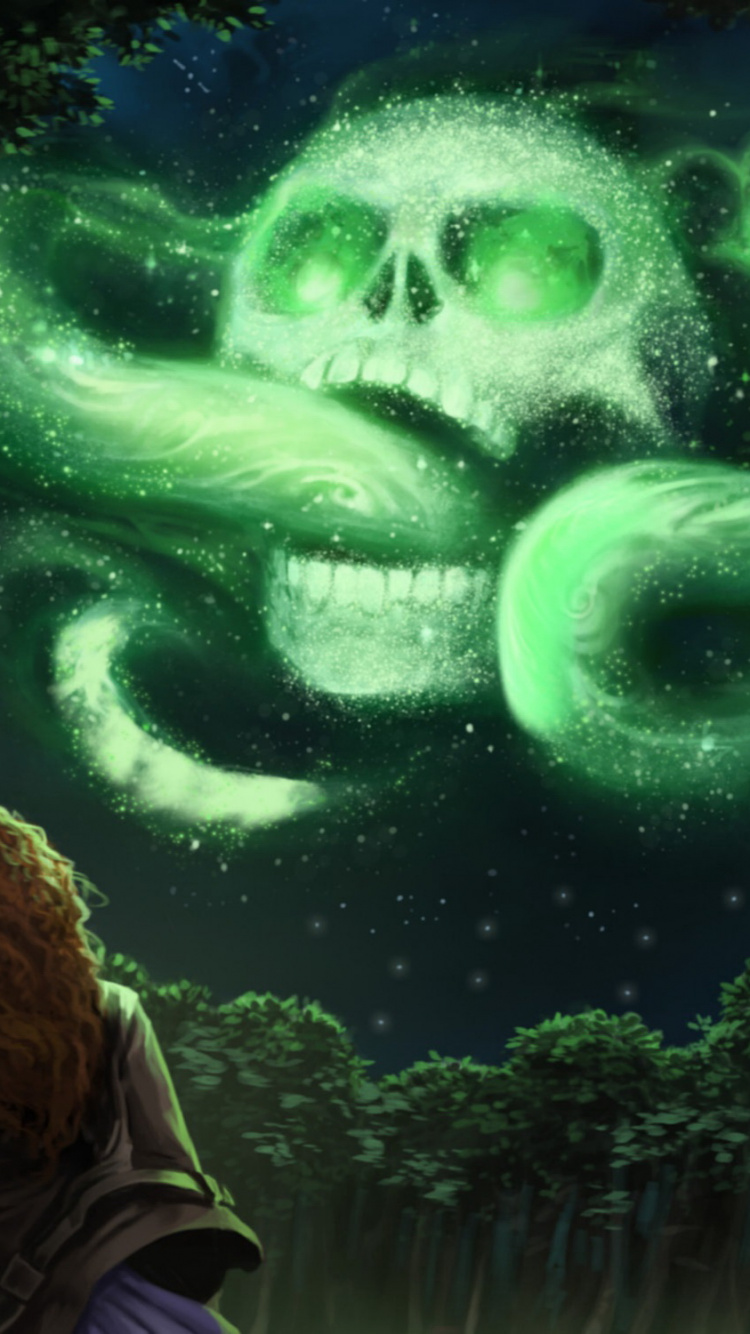 Обои Лорд Волдеморт, Профессор Северус Снейп, зеленый, земля, бокаловидные занимается огня в разрешении 750x1334