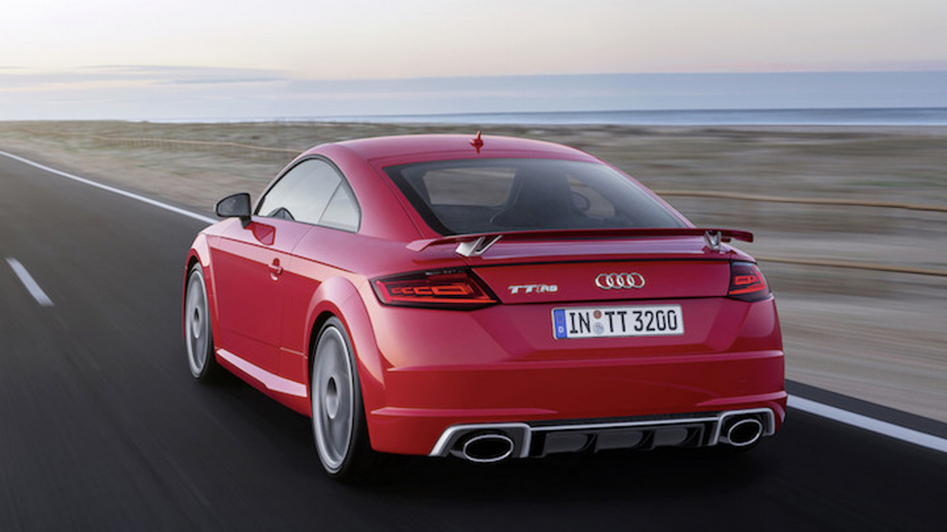 Обои 2017 Ауди ТТ, авто, Ауди ТТ РС переворот, audi, Ауди ТТ в разрешении 1366x768