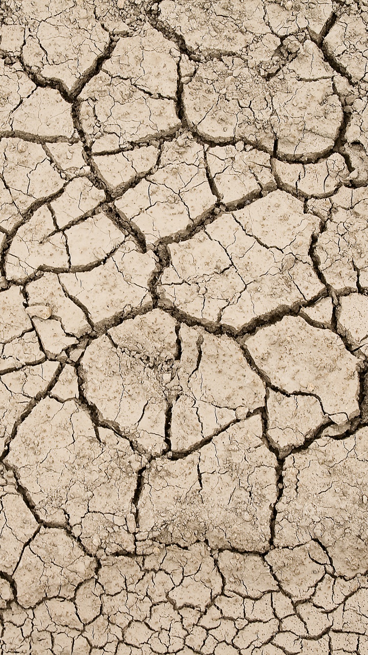 Обои земля, текстура, засуха, почва, узор в разрешении 720x1280