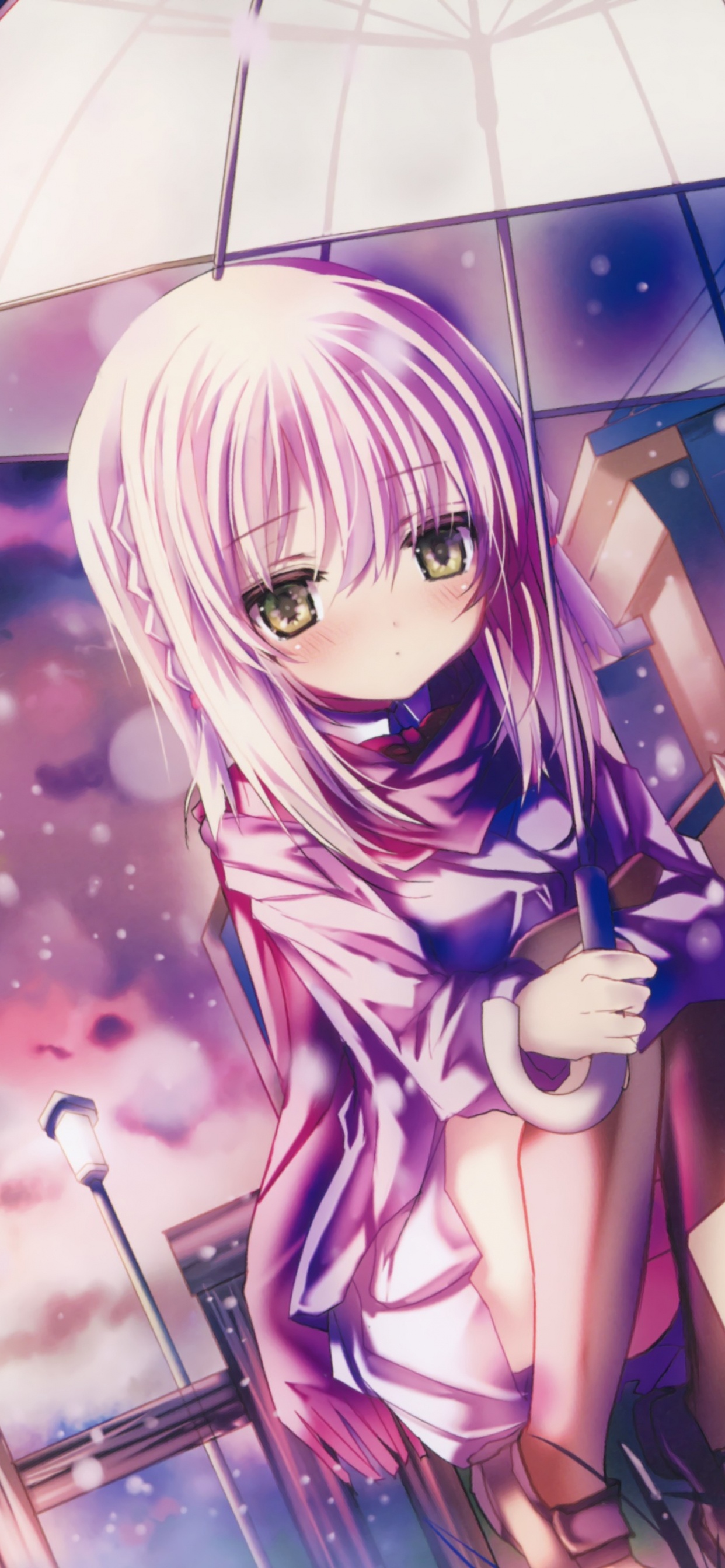 Обои Девушка кошка, аниме, девушка, Мио акияма, рицу tainaka в разрешении 1242x2688