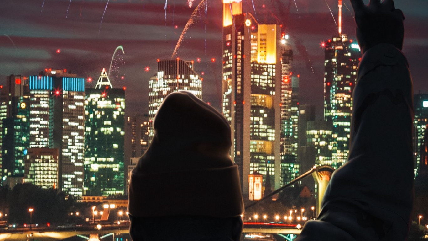 Обои Башня Коммерцбанка, Кэт Кэролайн, небоскреб, городской пейзаж, здание в разрешении 1366x768