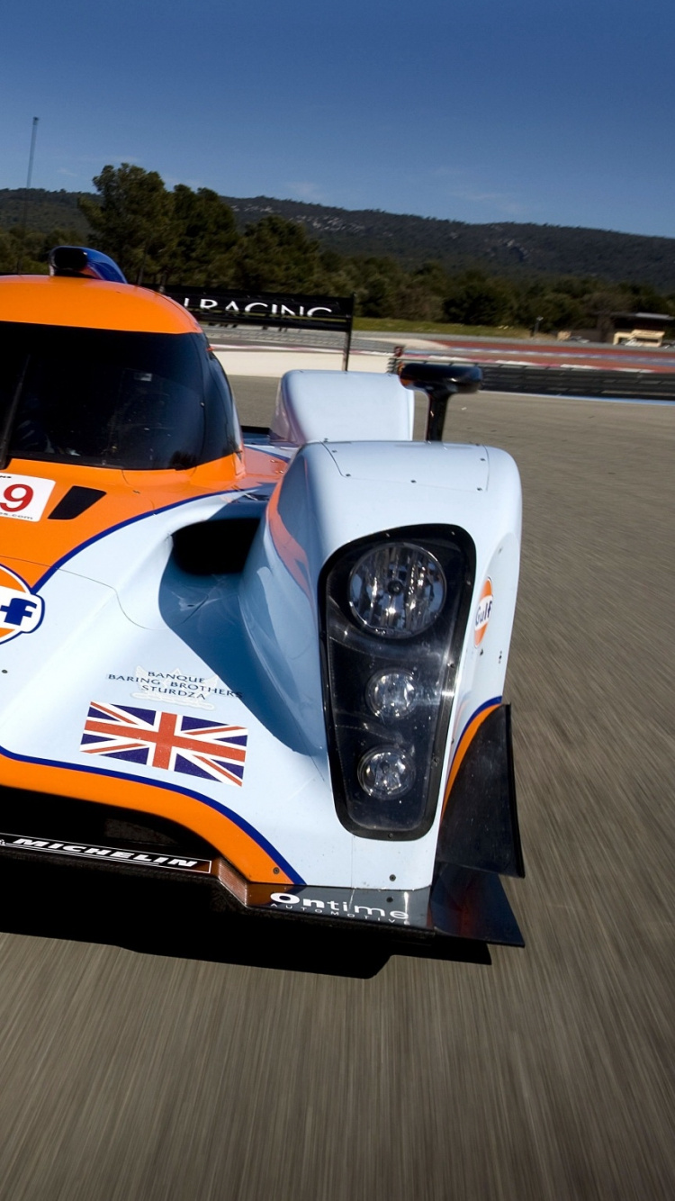 Обои Астон Мартин, гоночный автомобиль, спортивный гоночный автомобиль, спортивный прототип, Астон Мартин один 77 в разрешении 750x1334