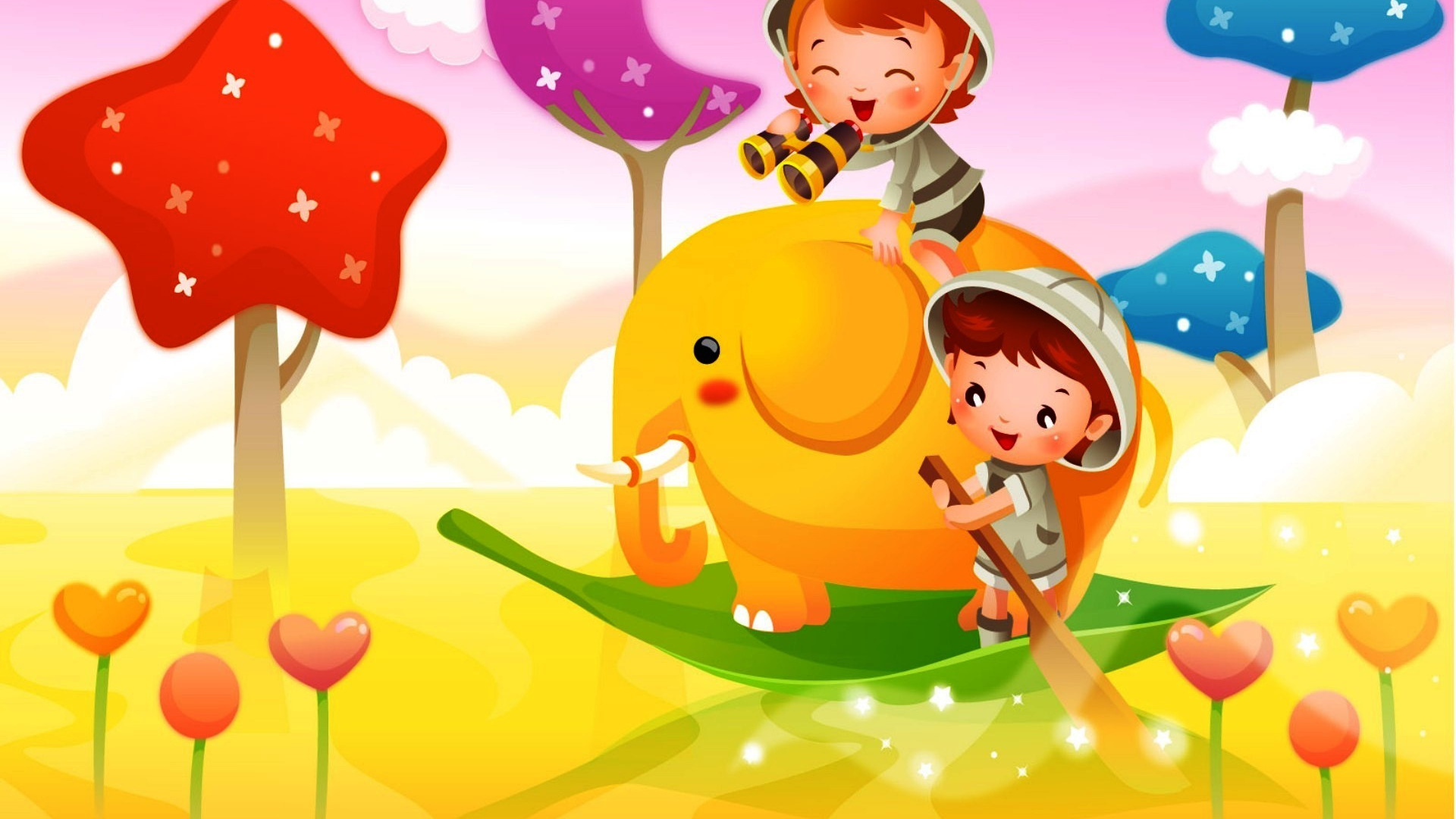 Обои мультфильм, иллюстрация, арт, картинка, искусство в разрешении 1920x1080