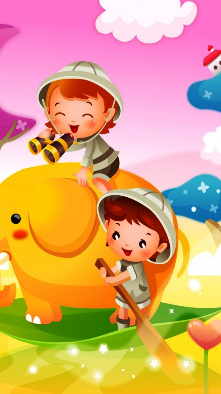 Обои мультфильм, иллюстрация, арт, картинка, искусство в разрешении 750x1334