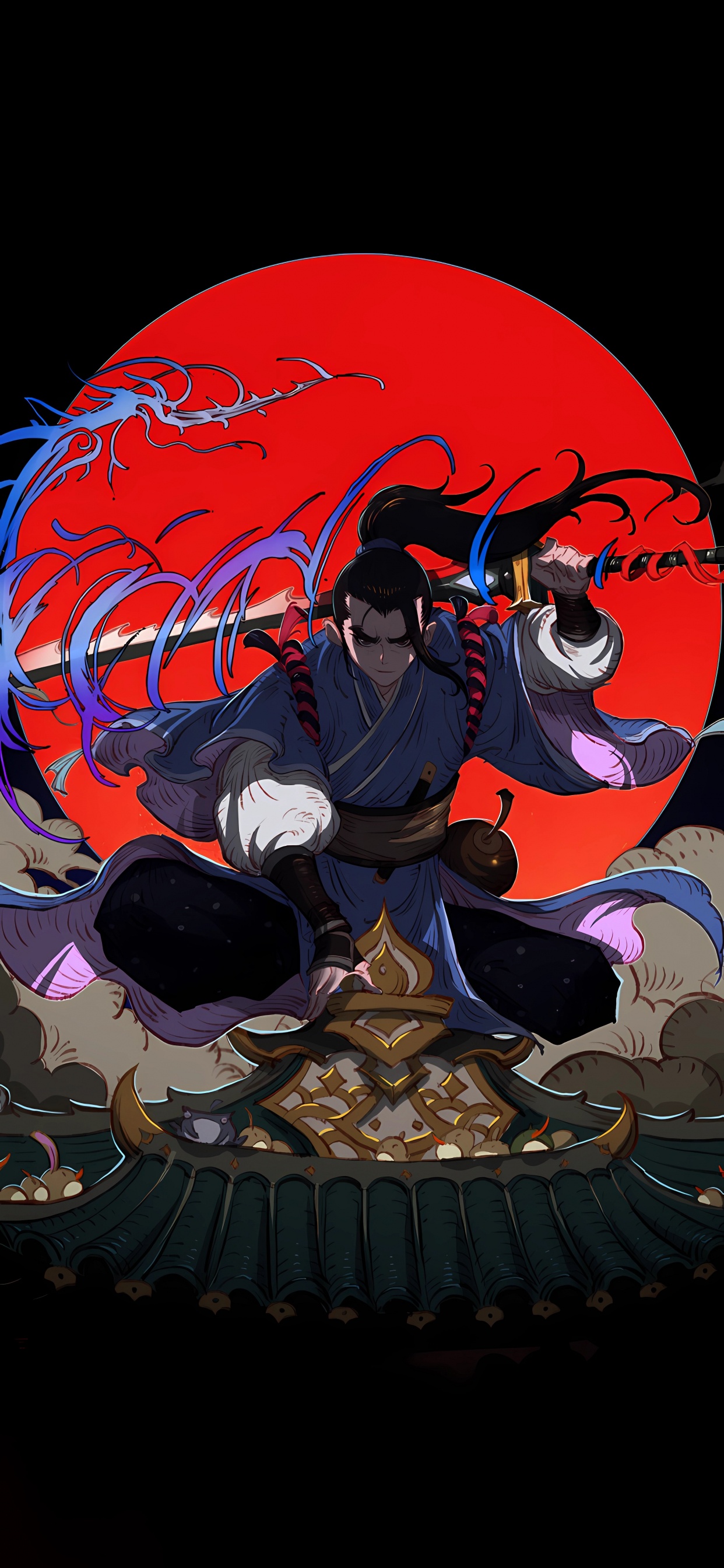 Обои мультфильм, комикс Куайкан, сабреддит, арт, живопись в разрешении 1242x2688