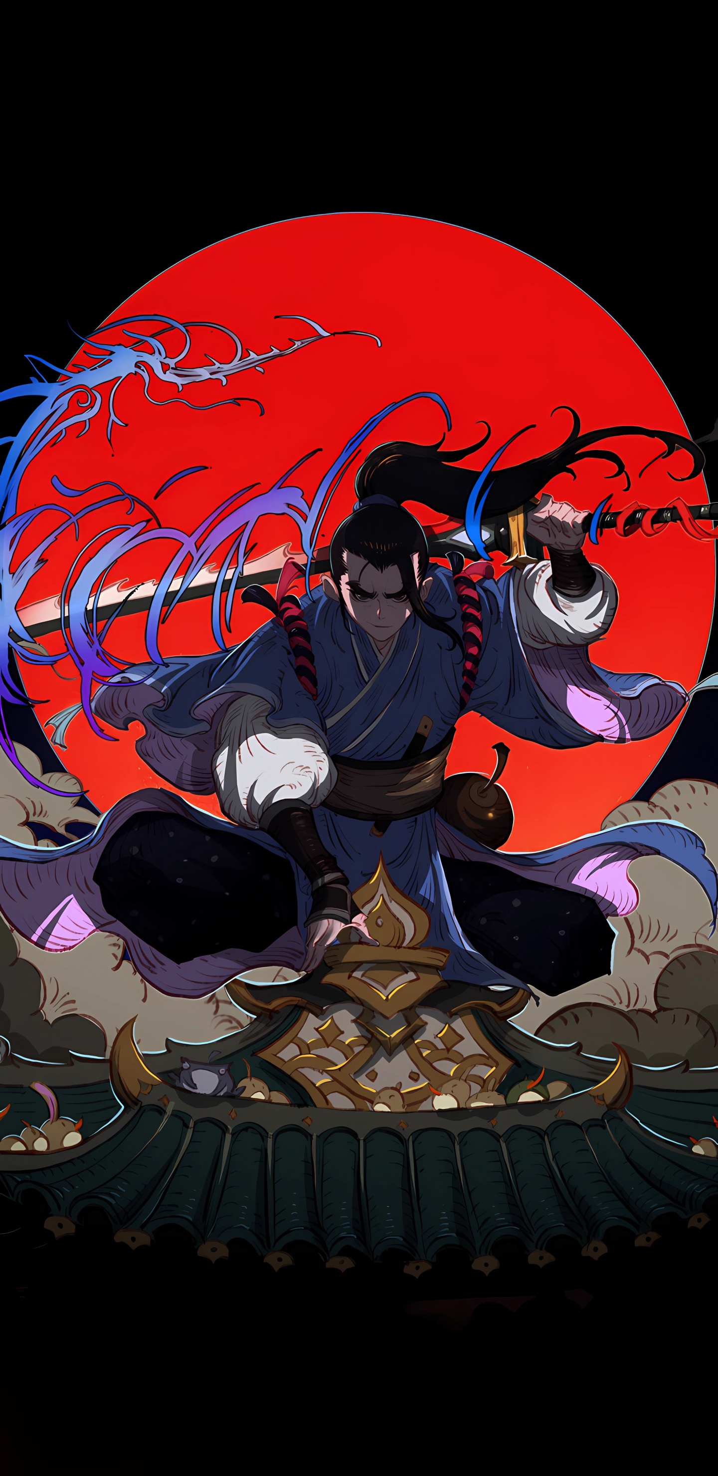 Обои мультфильм, комикс Куайкан, сабреддит, арт, живопись в разрешении 1440x2960