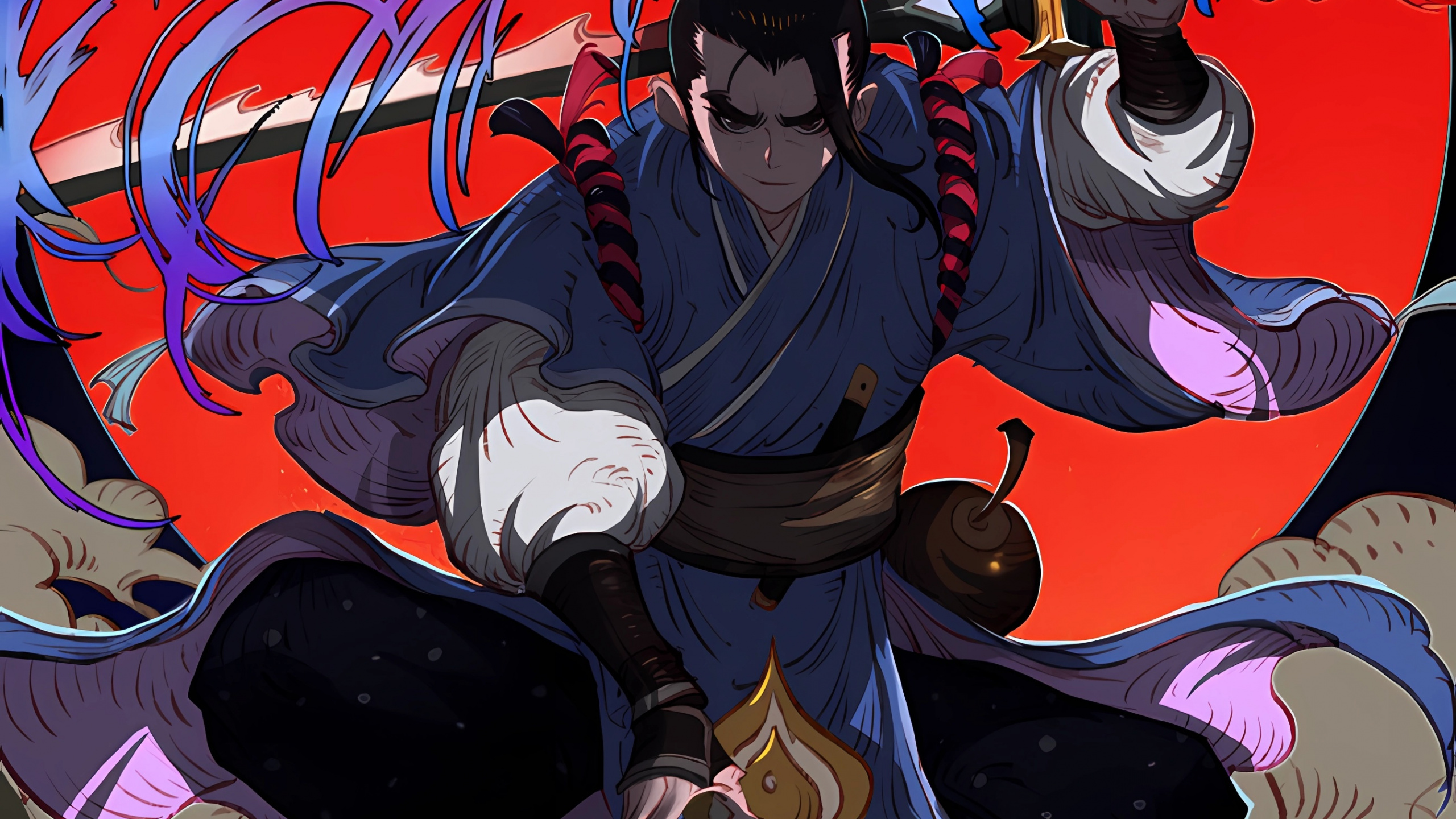 Обои мультфильм, комикс Куайкан, сабреддит, арт, живопись в разрешении 2560x1440