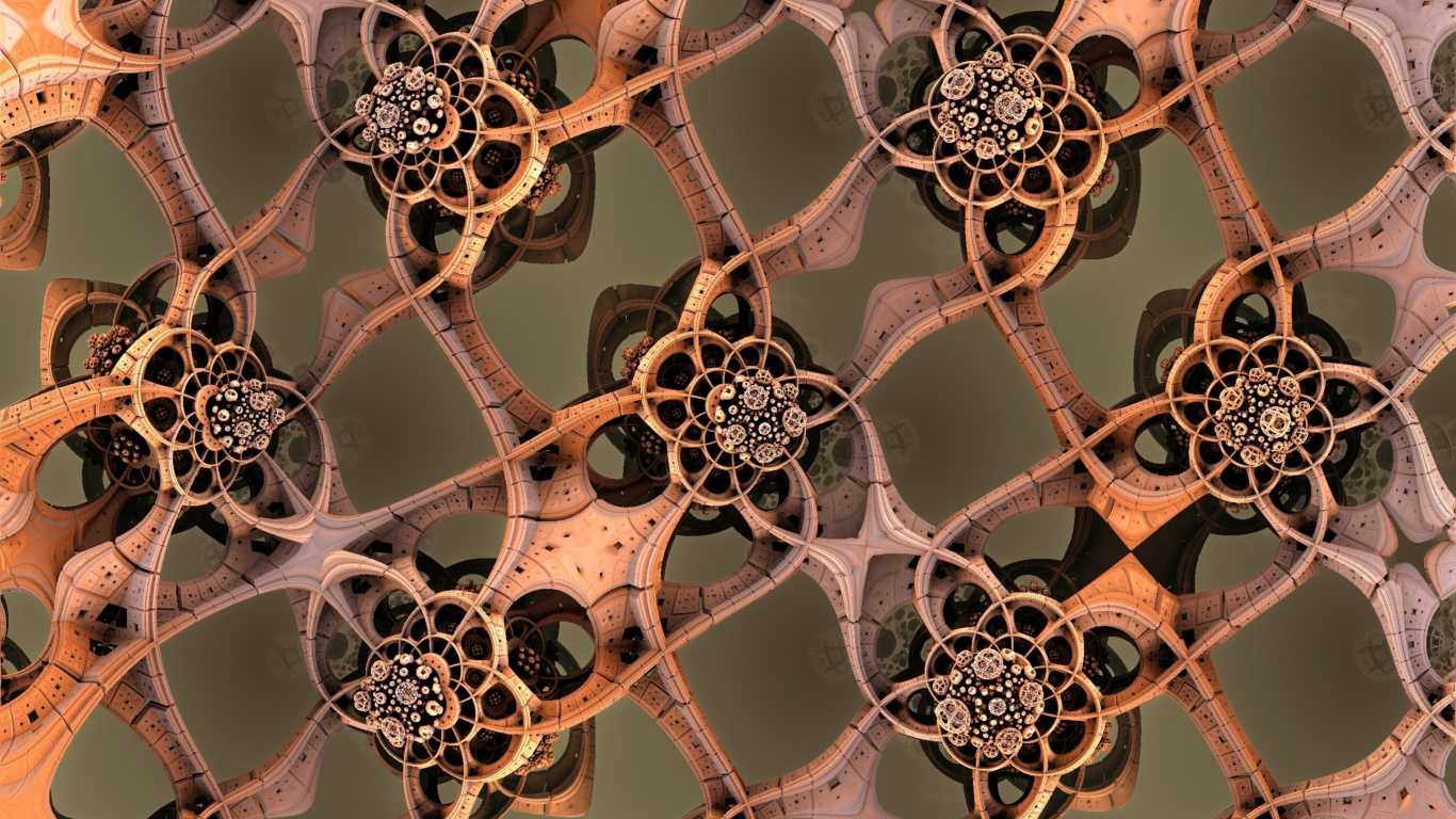 Обои орнамент, свойство, белые, свет, природа в разрешении 1366x768