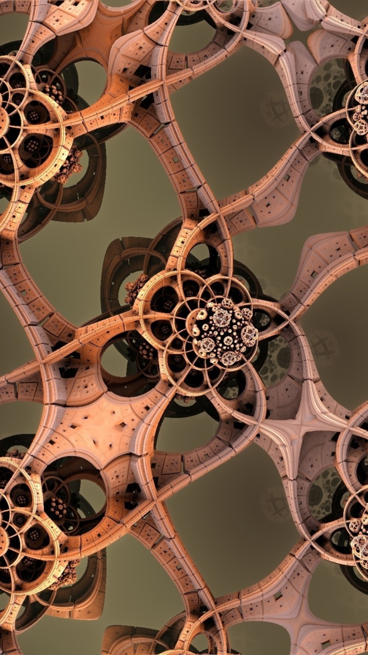 Обои орнамент, свойство, белые, свет, природа в разрешении 720x1280