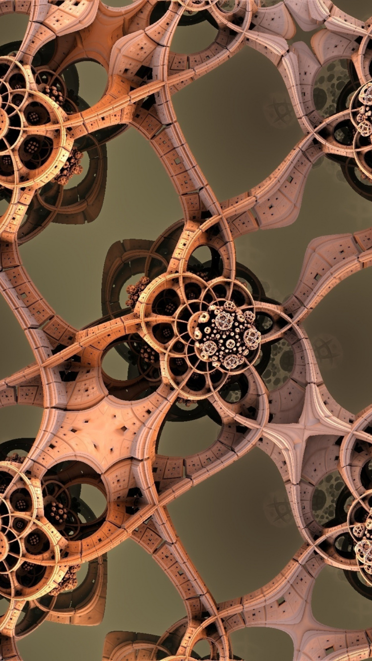 Обои орнамент, свойство, белые, свет, природа в разрешении 750x1334