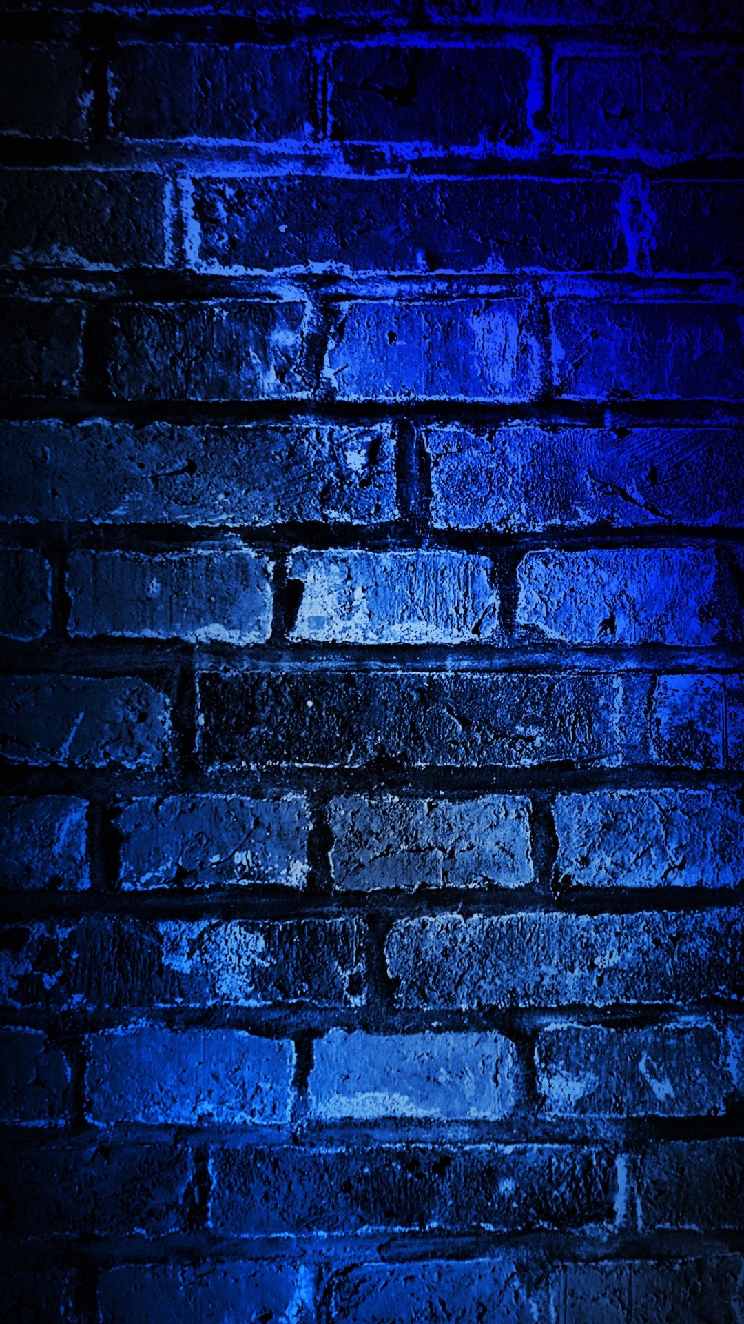Обои стена, ios, синий, пурпур, кирпич в разрешении 1080x1920