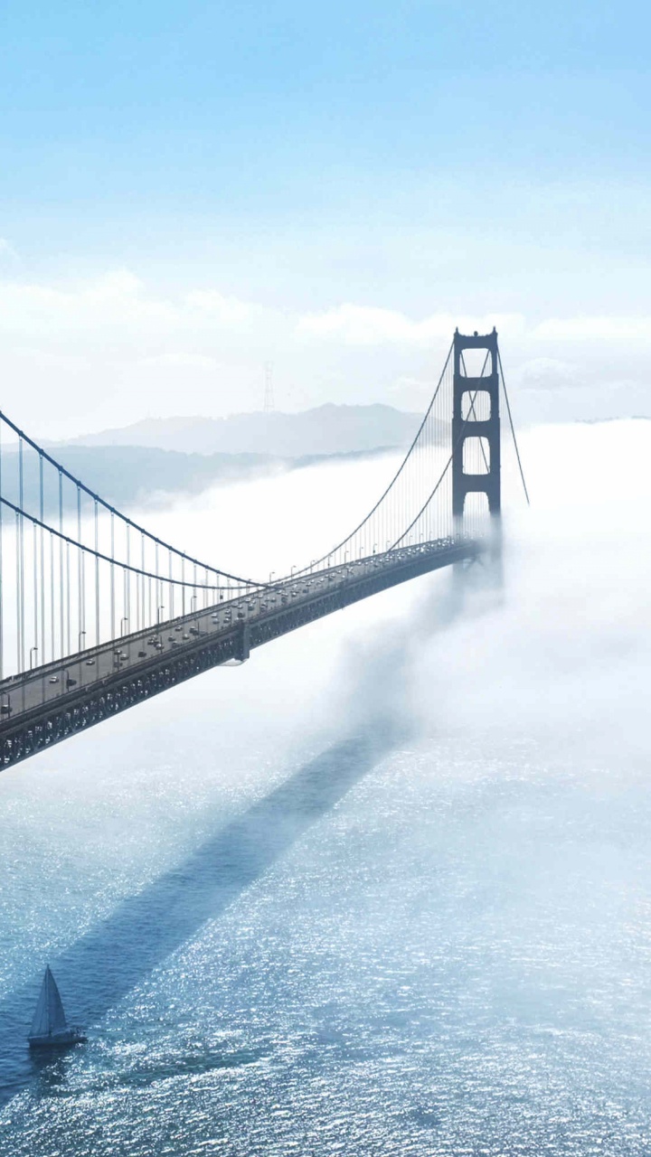 Обои мост Golden Gate, подвесной мост, мост, вантовый мост, extradosed мост в разрешении 720x1280