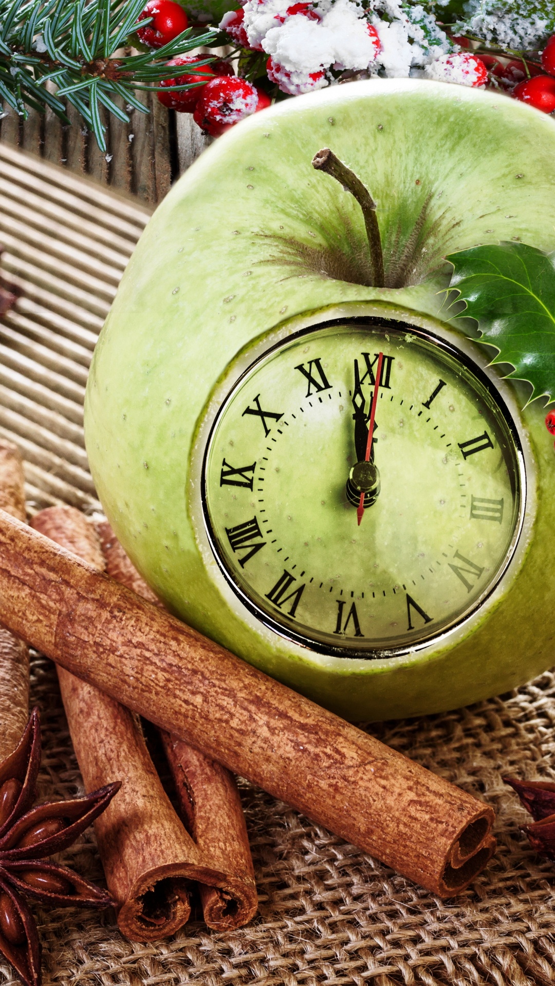 Обои Рождественский день, Новый год, праздник, канун Нового года, рождественский орнамент в разрешении 1080x1920