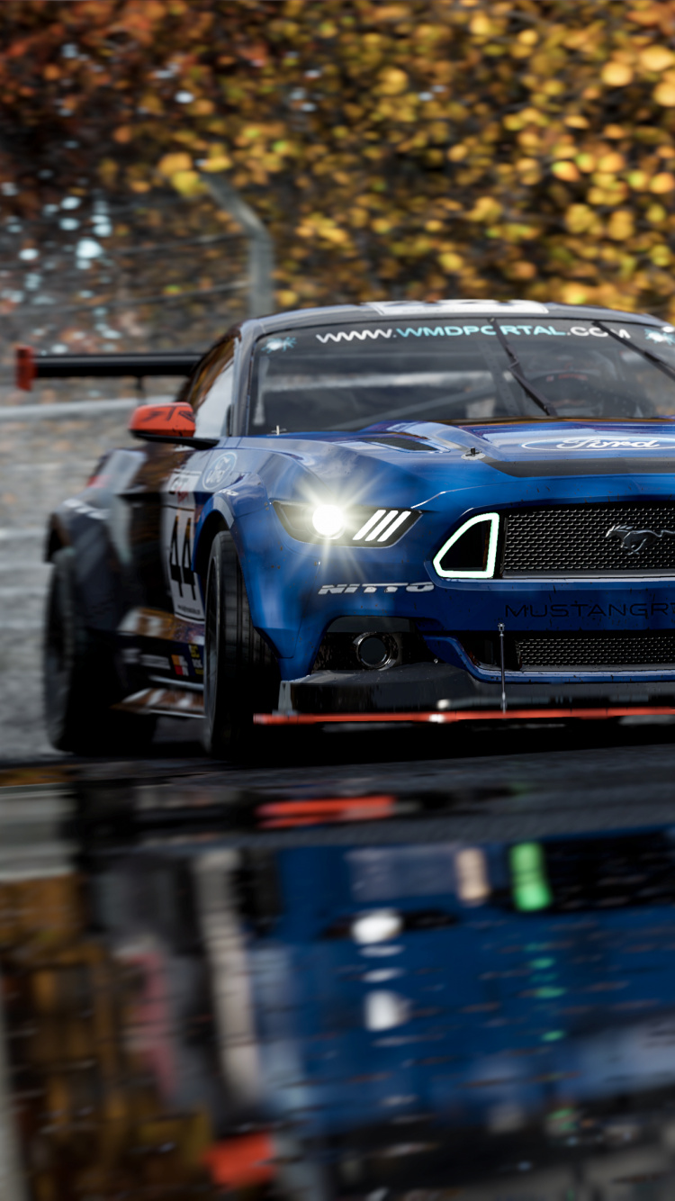 Обои Форд Мустанг РТР, авто, спорткар, мускул кар, спортивный седан в разрешении 750x1334