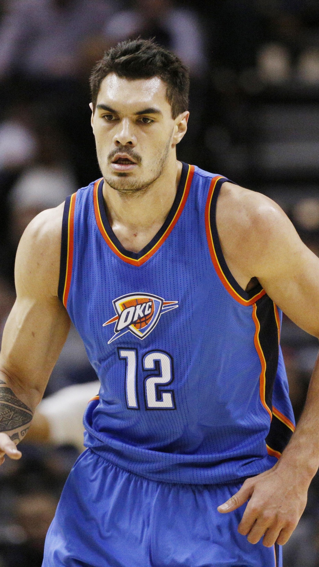 Обои ОклахомаСити Тандер, Стивен Адамс, NBA, Баскетбол, занятие спортом в разрешении 1080x1920