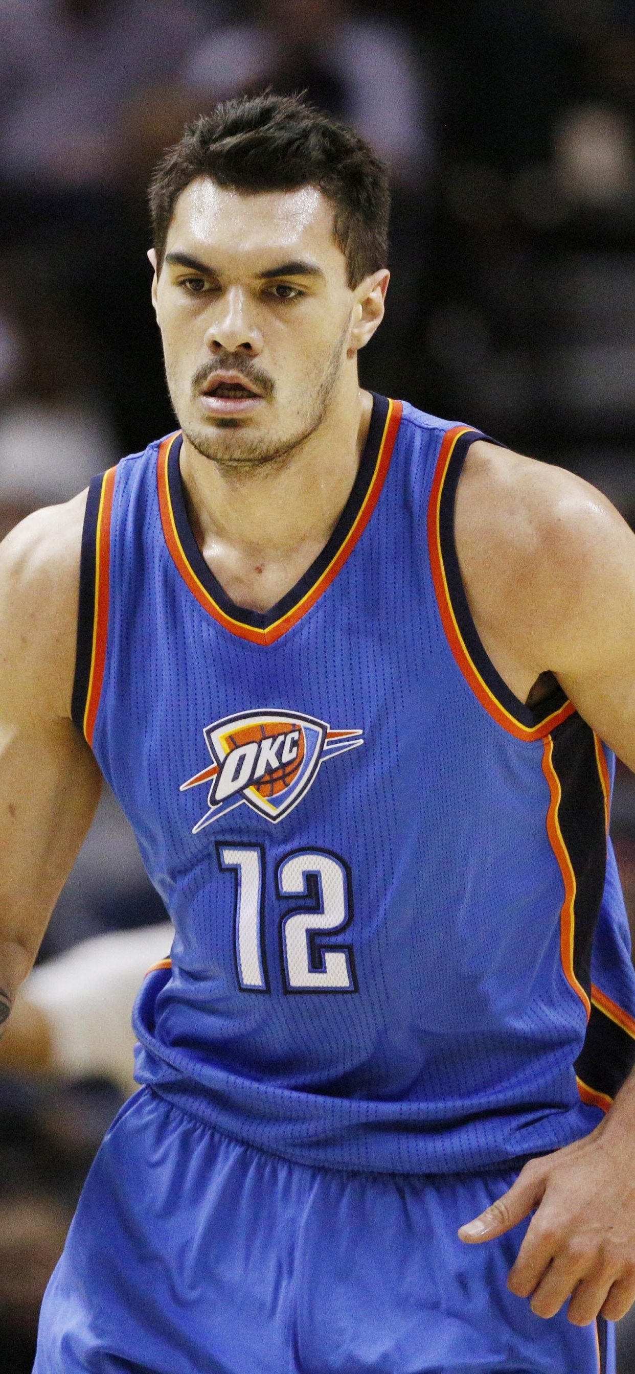 Обои ОклахомаСити Тандер, Стивен Адамс, NBA, Баскетбол, занятие спортом в разрешении 1242x2688