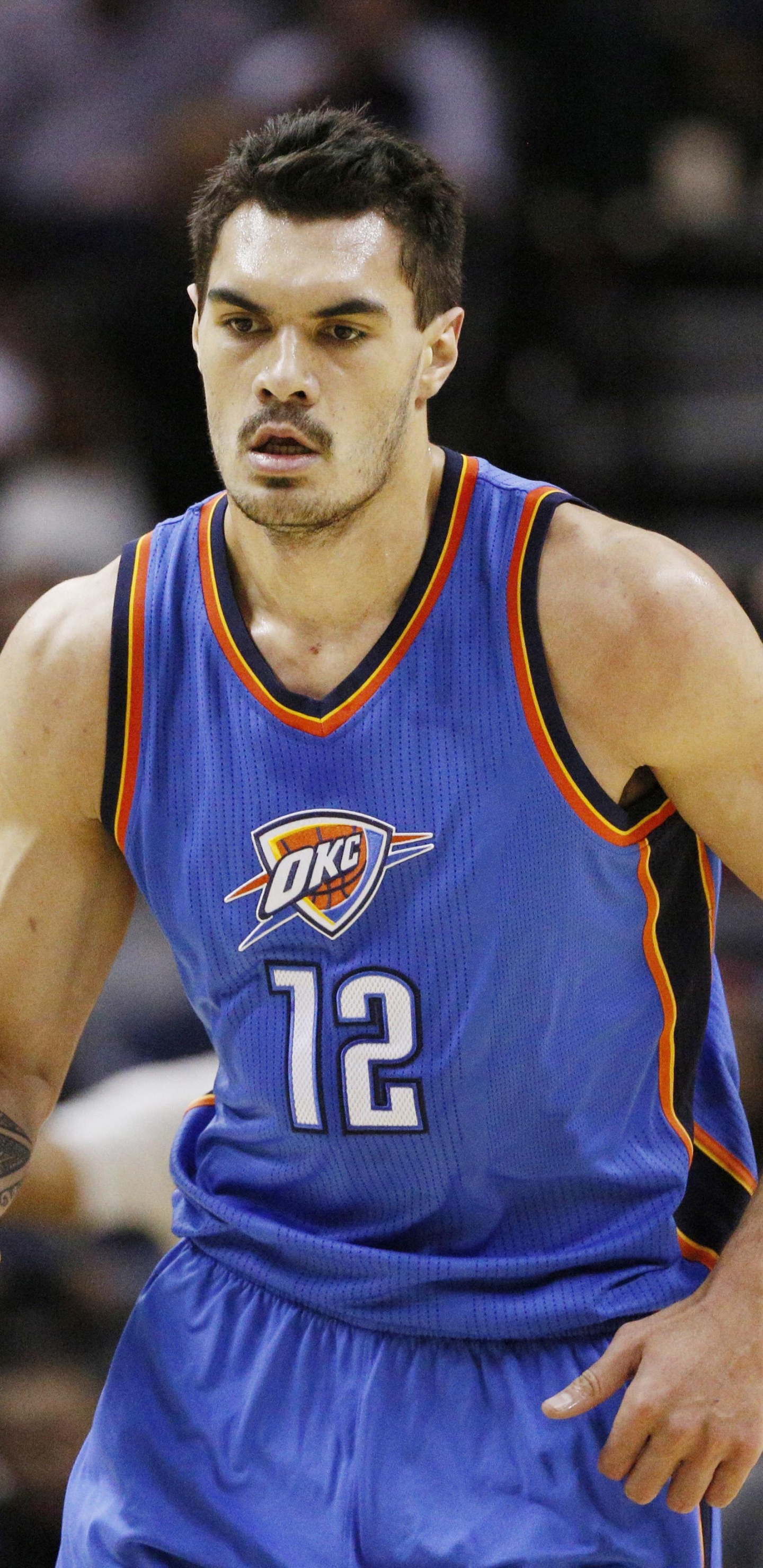 Обои ОклахомаСити Тандер, Стивен Адамс, NBA, Баскетбол, занятие спортом в разрешении 1440x2960