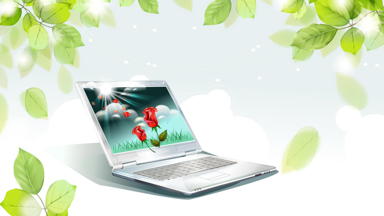 Обои зеленый, технологии, технология в разрешении 1280x720