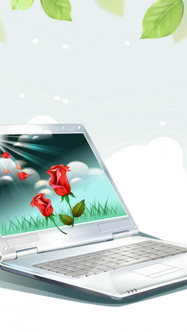 Обои зеленый, технологии, технология в разрешении 750x1334