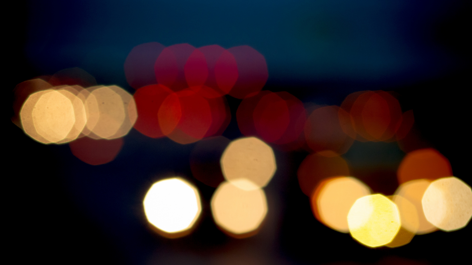 Обои боке, свет, красный цвет, освещение, ночь в разрешении 1920x1080