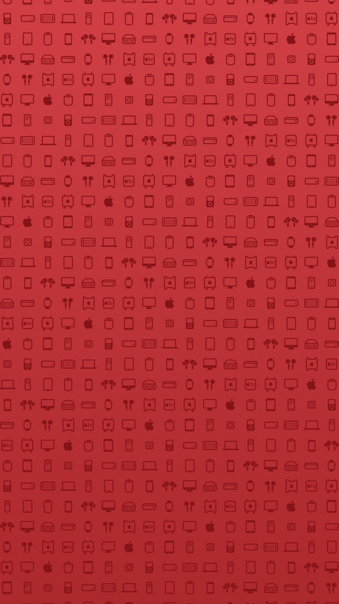 Обои узор, яблоко, символ, ios, глиф в разрешении 1080x1920