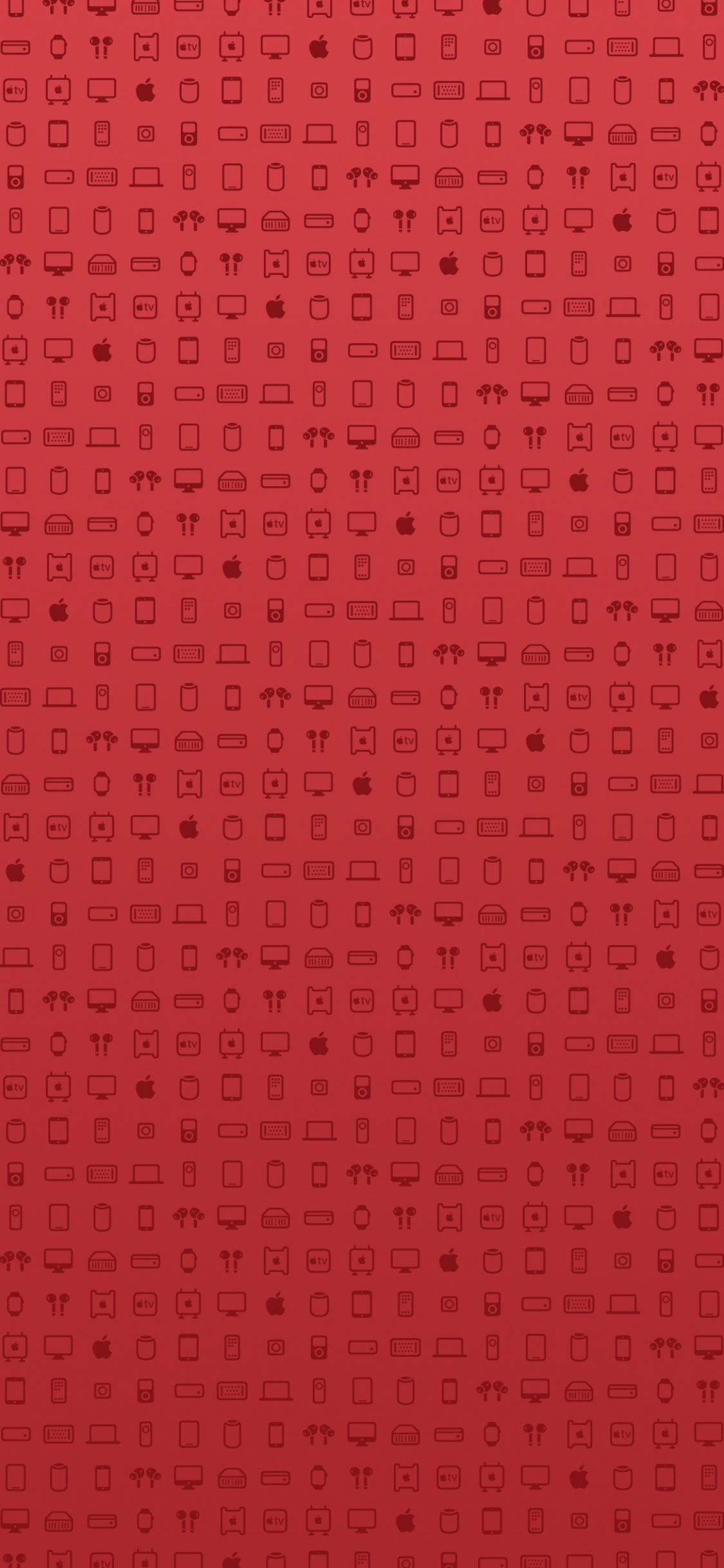 Обои узор, яблоко, символ, ios, глиф в разрешении 1125x2436