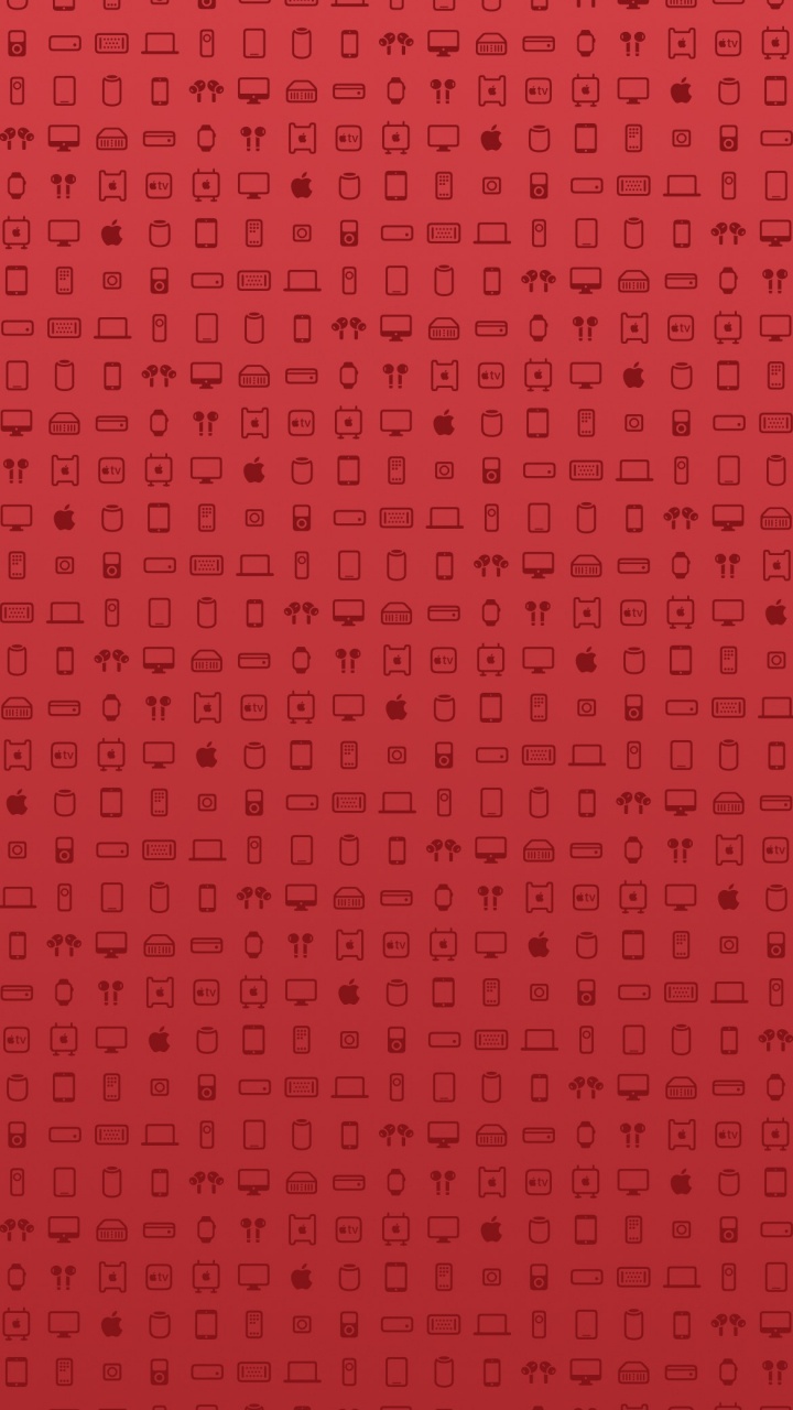 Обои узор, яблоко, символ, ios, глиф в разрешении 720x1280