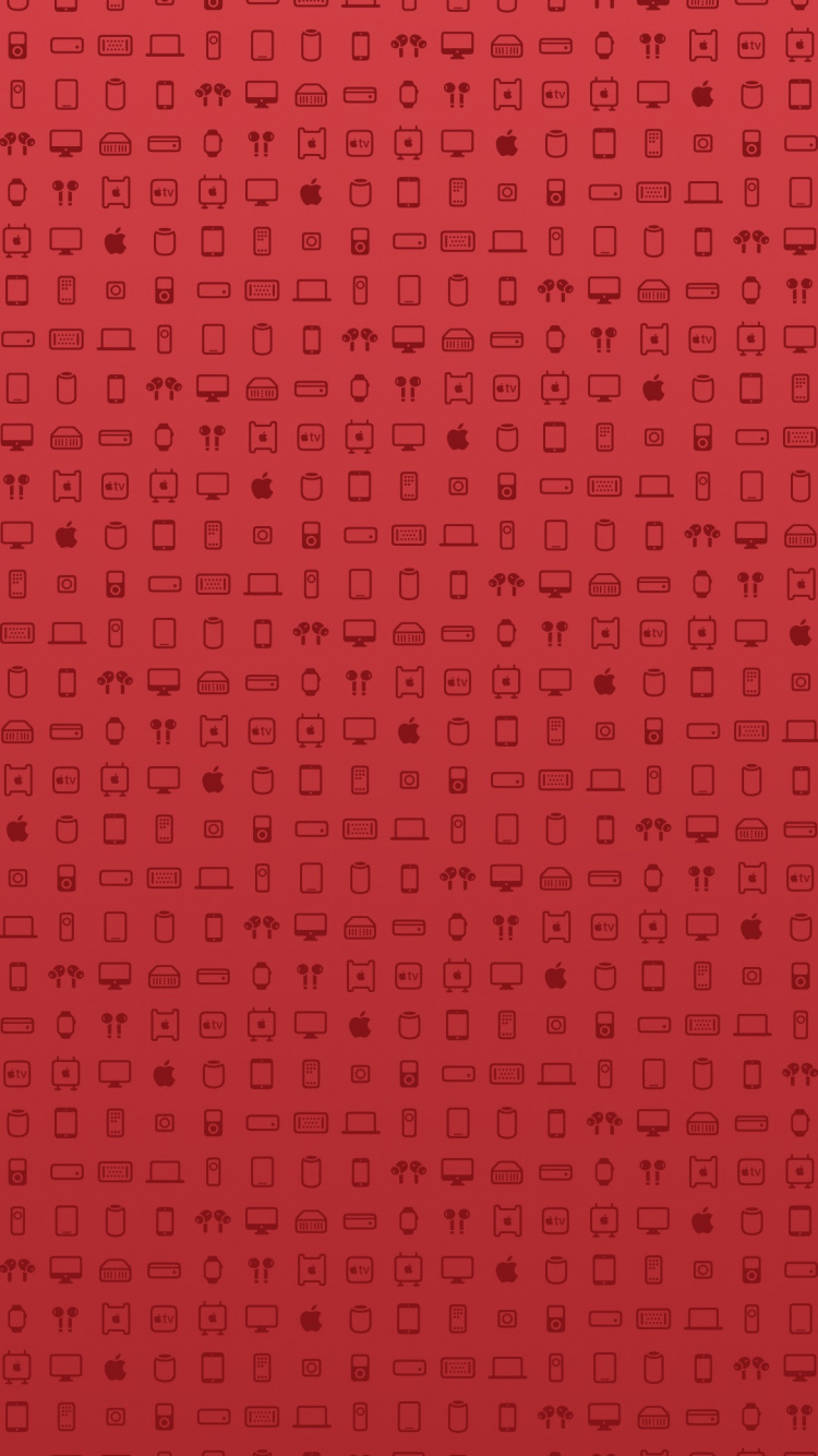 Обои узор, яблоко, символ, ios, глиф в разрешении 750x1334