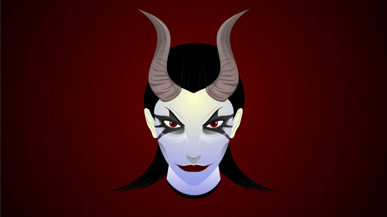 Обои дота 2, оборона древних, голова, иллюстрация, лицо в разрешении 1280x720