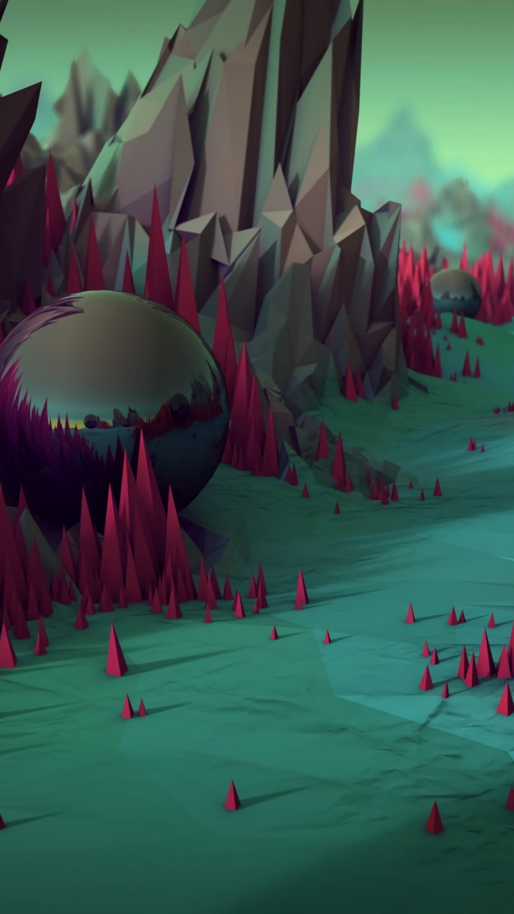 Обои дерево, графика, пейзаж, экологическое искусство, иллюстрация в разрешении 720x1280