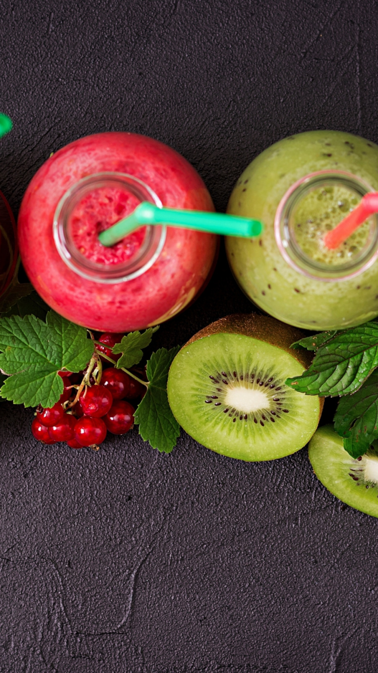 Обои овощ, смузи, фрукты, пища, растение в разрешении 750x1334