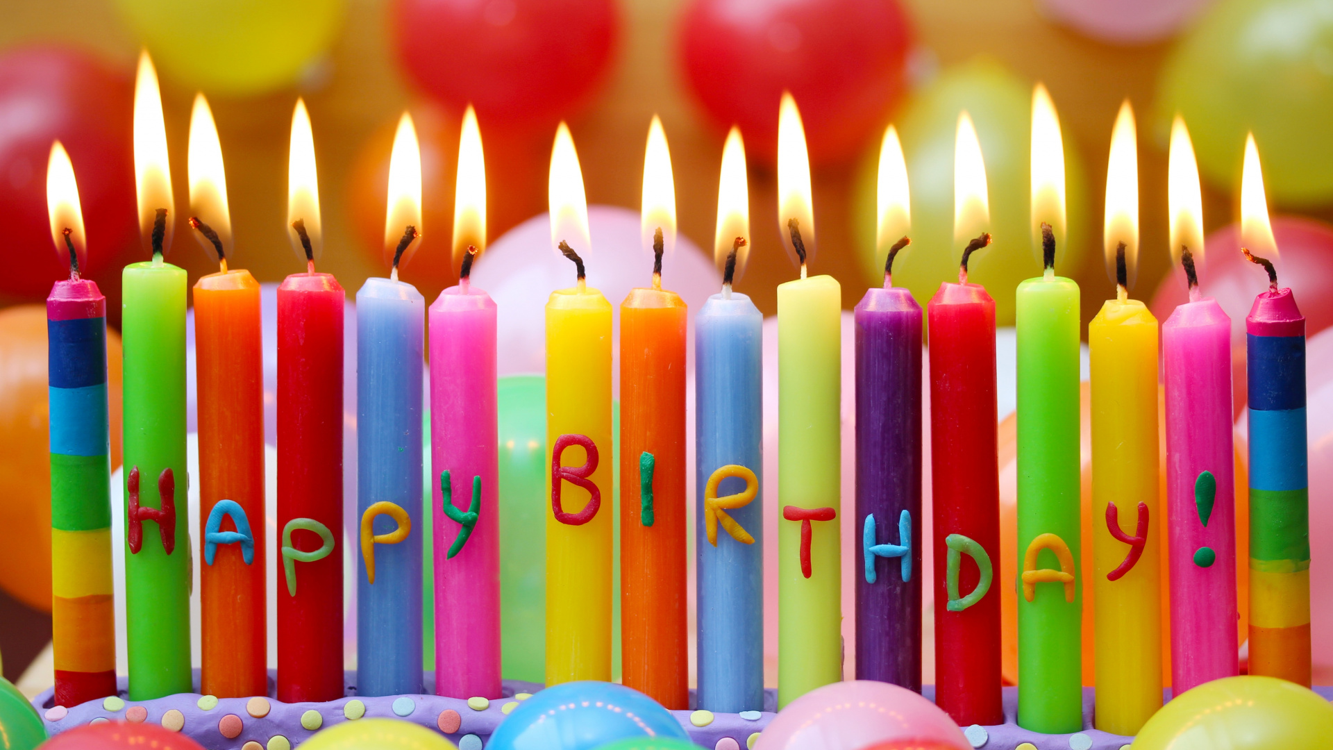Обои С Днем Рождения, дата рождения, свеча, Свечи день рождения, освещение в разрешении 1920x1080